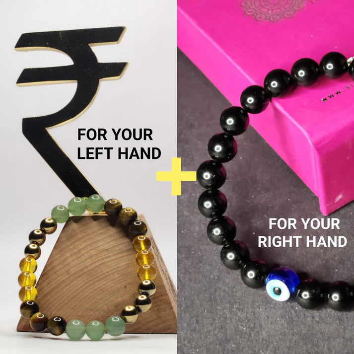 THE SUPER BALANCED COMBO - MONEY MAGNET+NO NAZAR EVIL EYE with BLACK TOURMALINE